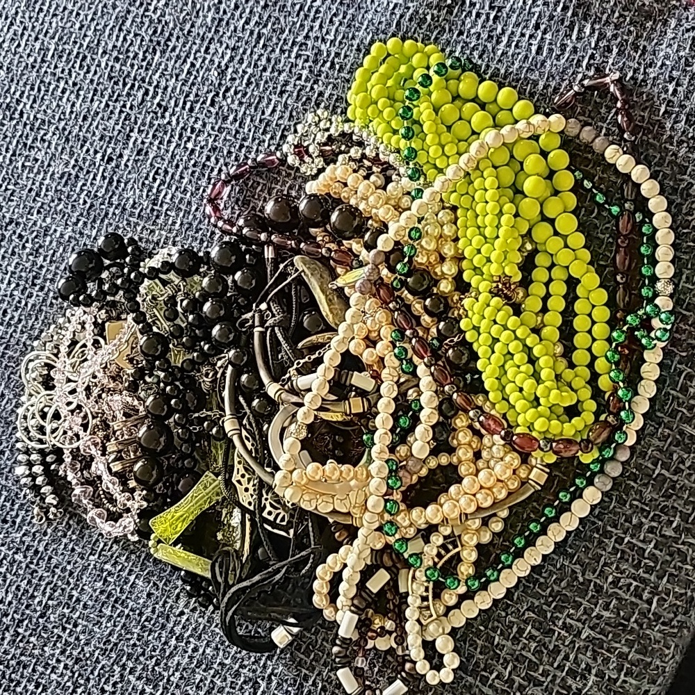 2-3# Glass Beaded and Misc. Necklaces
